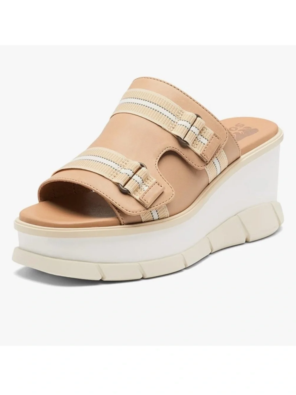 SOREL Joanie lll Wedge Slide size  8.5 Excellent Pre-Owned Condition GORGEOUS!